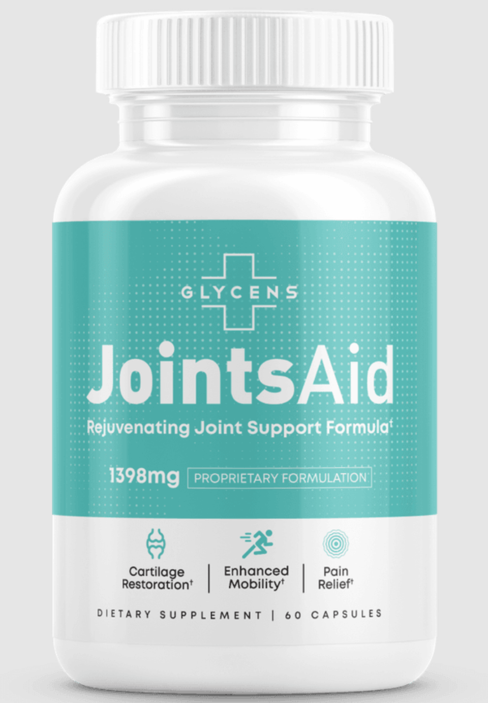 JointsAid by Glycens bottle — 60 capsules, 1398mg proprietary joint support formulation